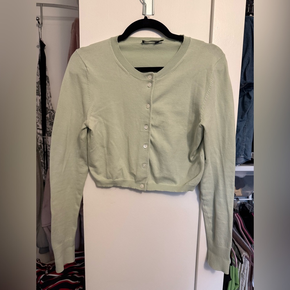 Y2K The Limited Cropped Green Sweater